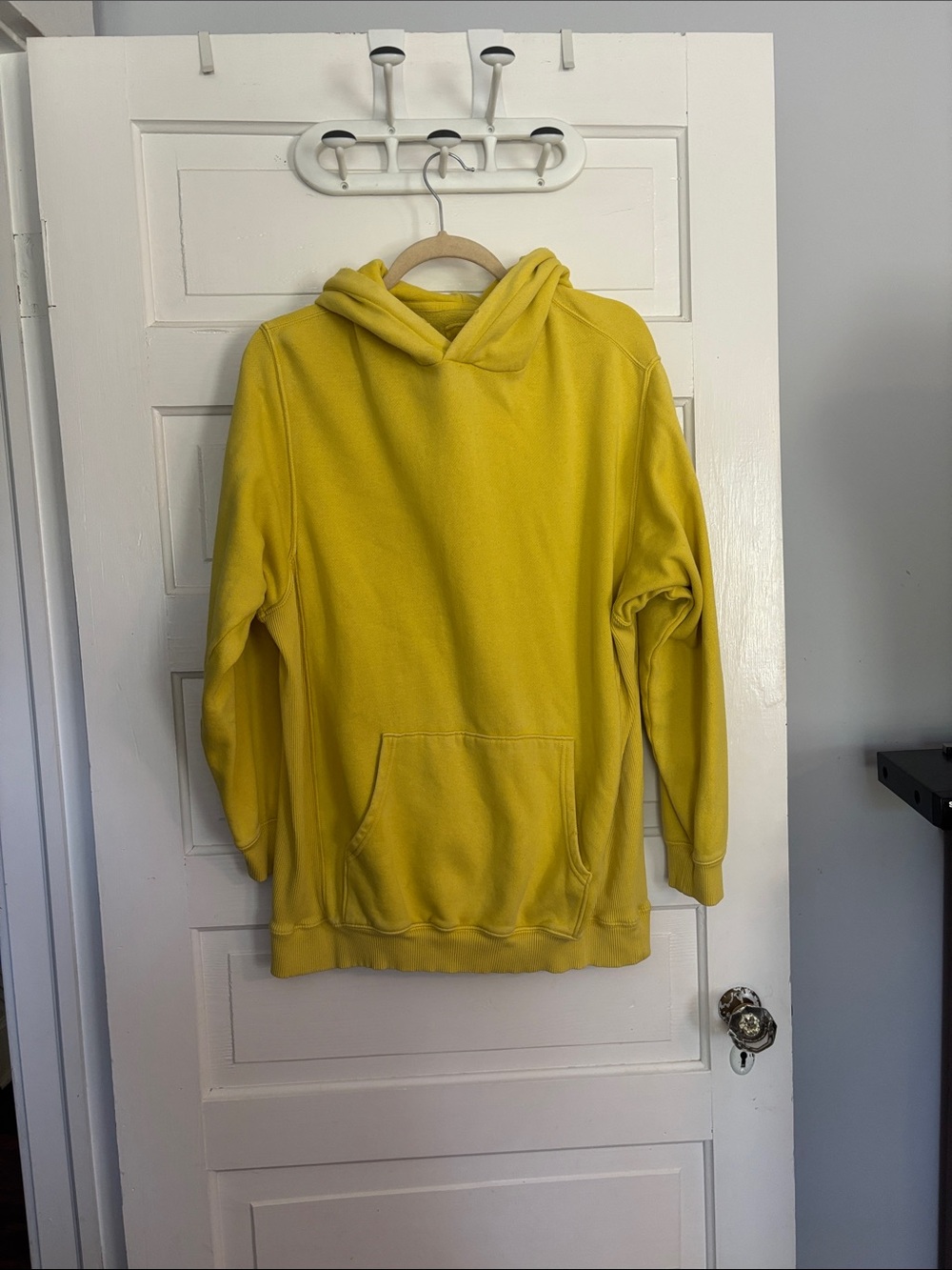Aerie Bright Yellow Hooded Pullover Sweatshirt - Overaized Tunic Fit